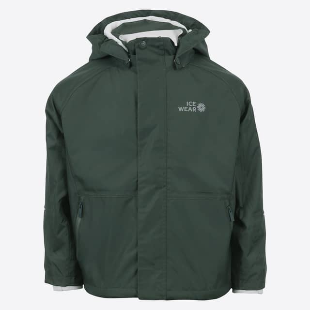 ELDUR flísfóðraður barna-regnjakki