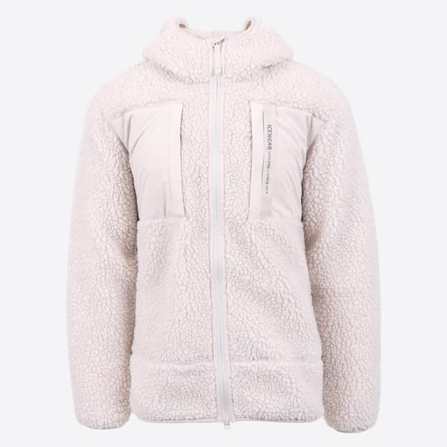 Hergilsey sherpa wool fleece jacket