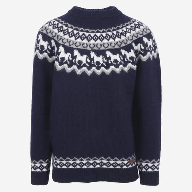 Sleipnir horse pattern wool sweater